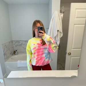 Neon Ty-dye LF crewneck sweatshirt